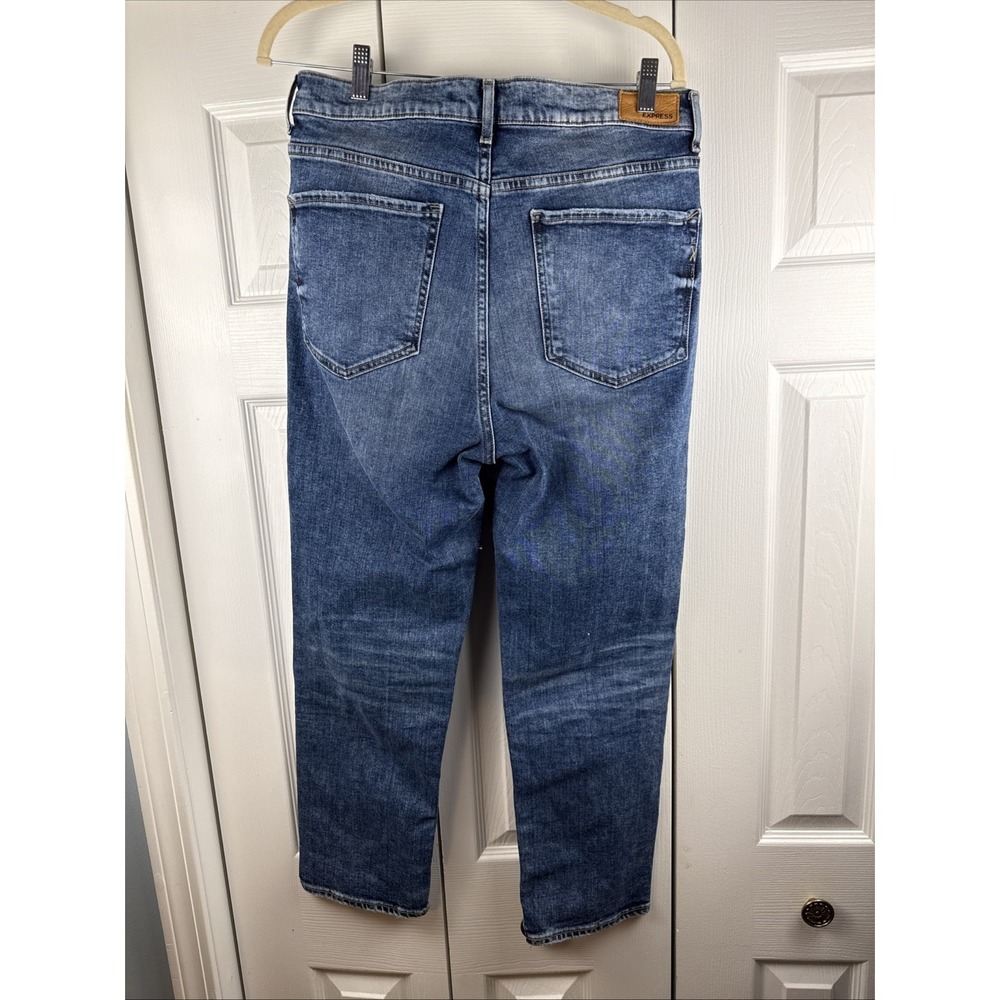 Express Jeans 12R Mom‎ Jean Super High Rise Medium Wash New NWT - Picture 8 of 10